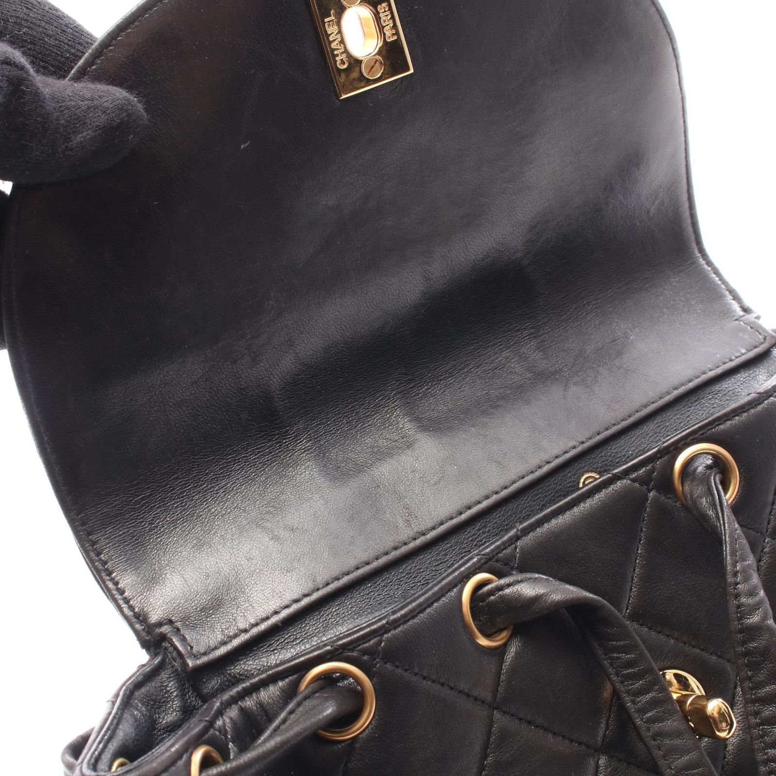 シャネル CHANEL リュックサック バックパック マトラッセ ブラック