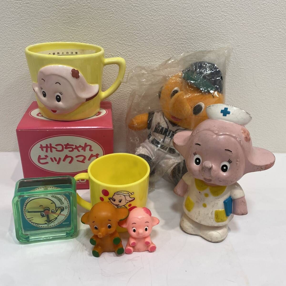 塩】当時物！ 佐藤製薬 さとちゃん さとこちゃんグッズ 一式 経年劣化