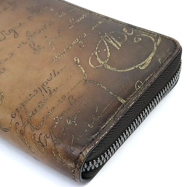 美品 BERLUTI スクリット カリグラフィ イタウバネオ ラウンドジップ Berluti（ベルルッティ） 美品 イタウバ ネオ カリグラフィ スクリット