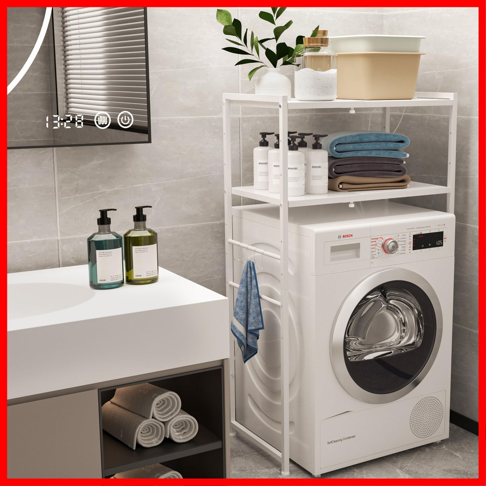 可動式棚板多段調整 Sフック付き