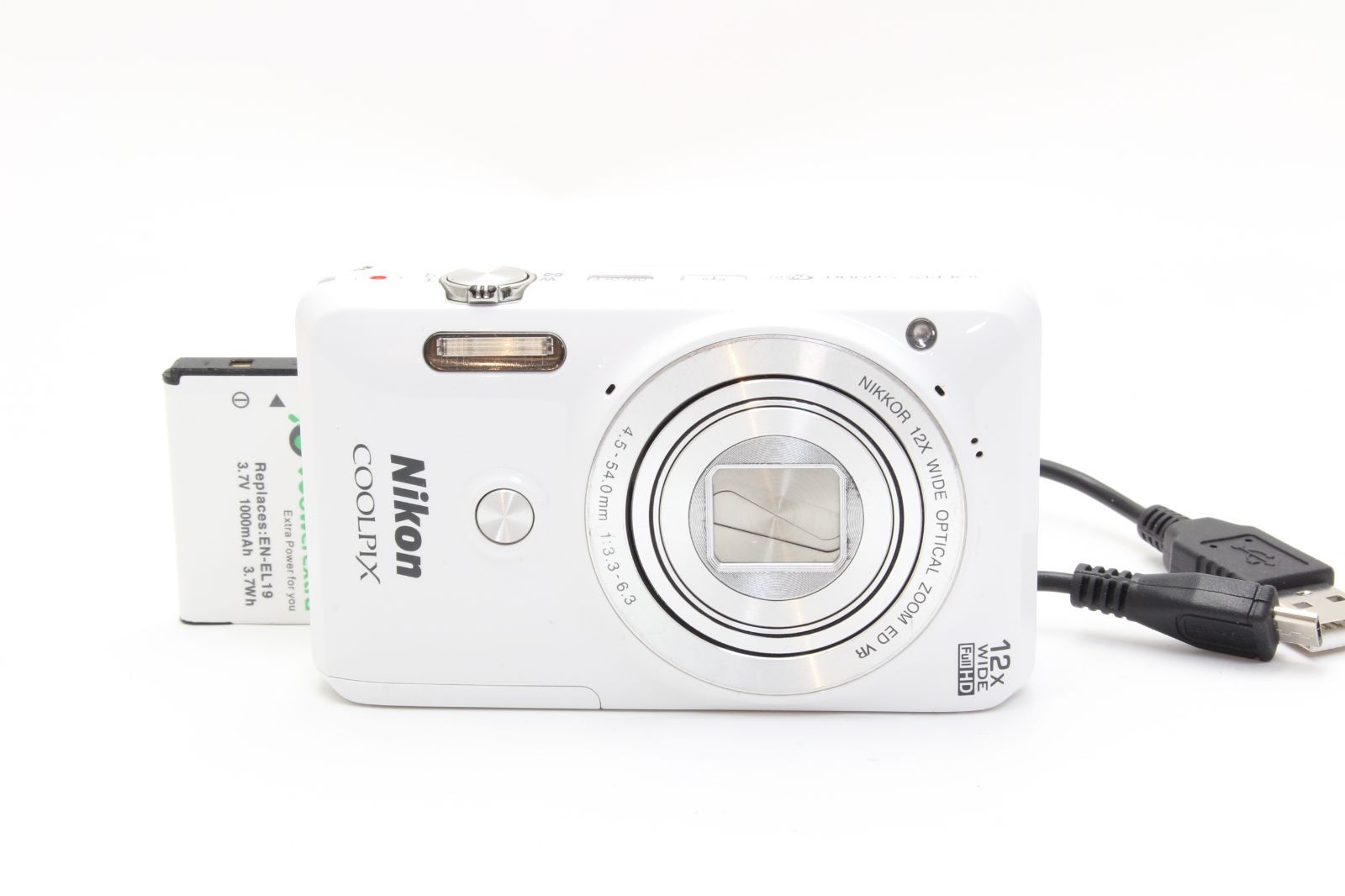 B (並品) Nikon ニコン COOLPIX S6900 ホワイト 初期不良返品無料 12
