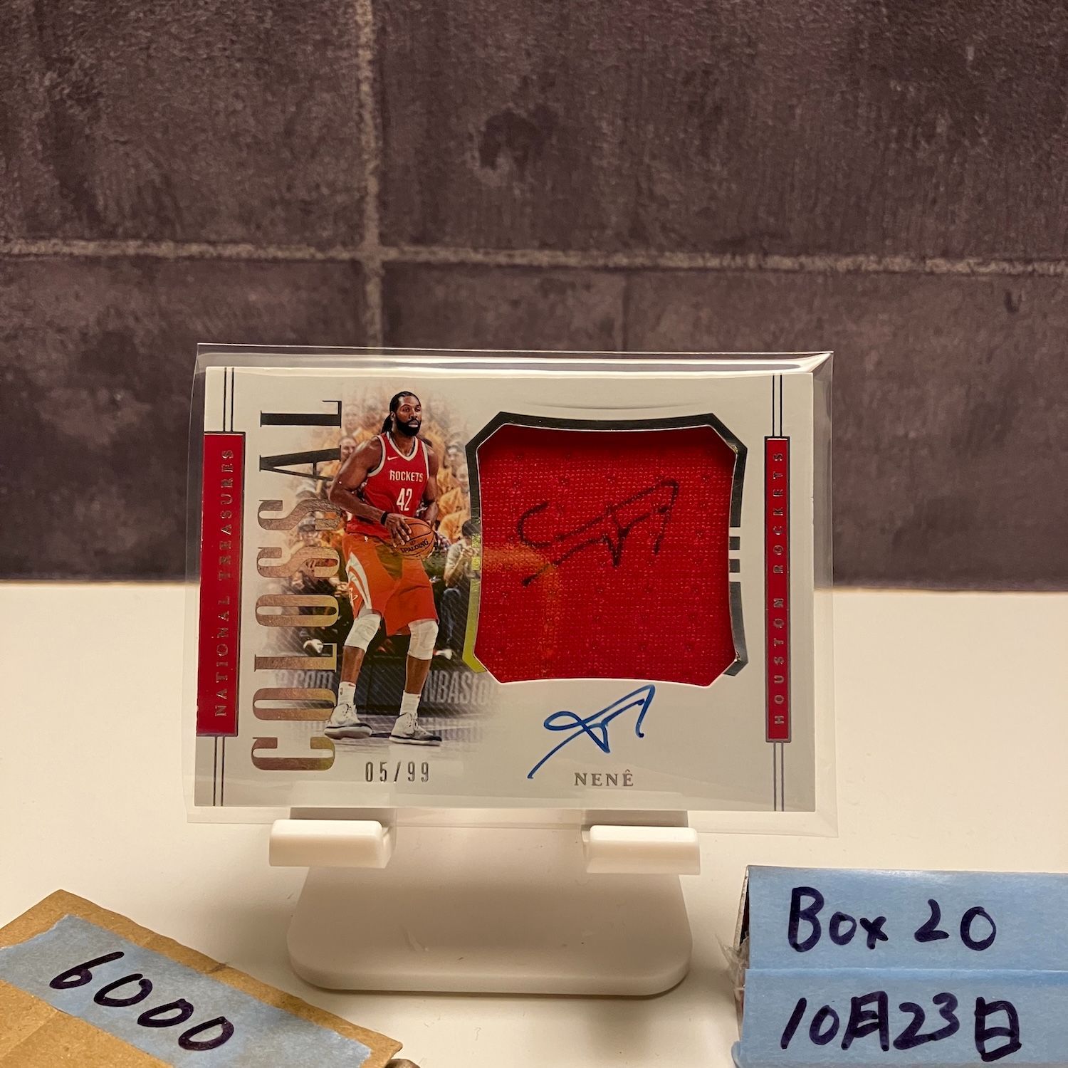 2018-19 Panini National Treasures Nene 05/99 直筆サインカード