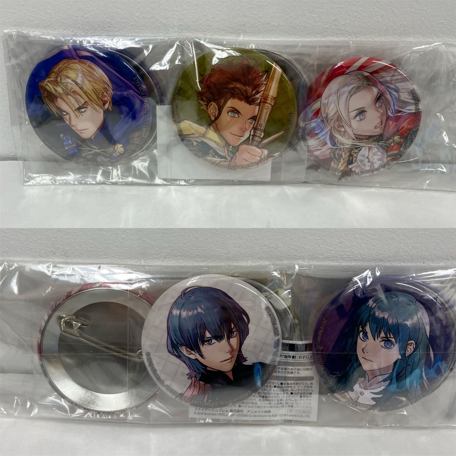 広店】ファイアーエムブレム 風花雪月 特典 缶バッジ 5種セット【713