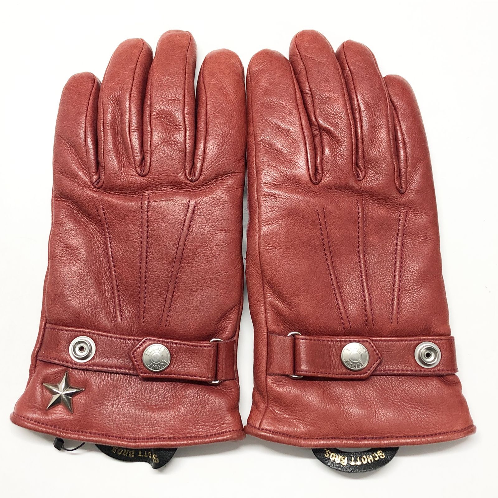 SCHOTT ショット　レザー手袋 Lサイズ 赤 新品未使用 Schott（ショット） ワンスター ウィンターレザーグローブ