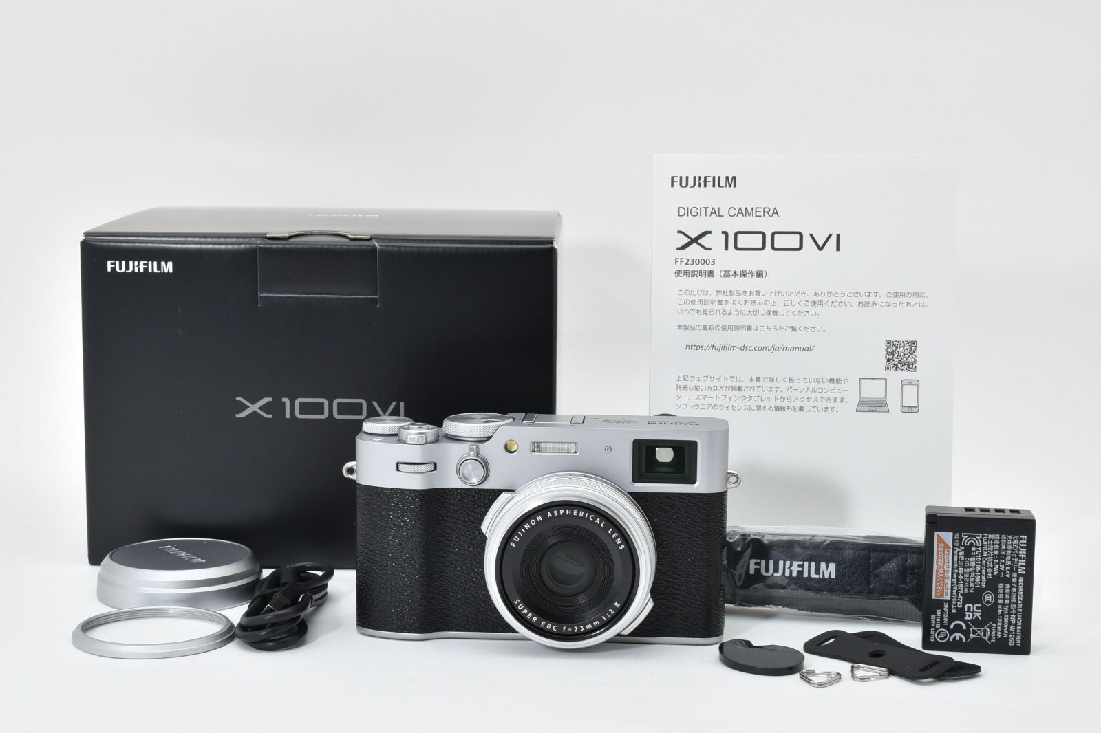 ☆新品級☆フジフイルム FUJIFILM X100VI シルバー 《ショット数：580