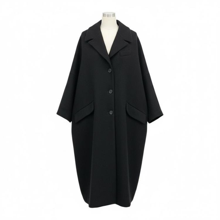 MaisonMargiela メイソンマルジェラ ウールコート 36 ブラック 関込】Maison Margiela マルジェラ◇ウール ビスコース コート (Maison