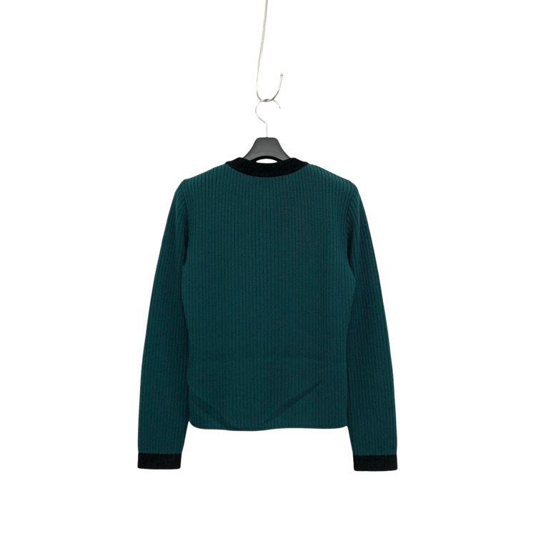 Rene ルネ ニット カーディガン ウール パールボタン グリーン