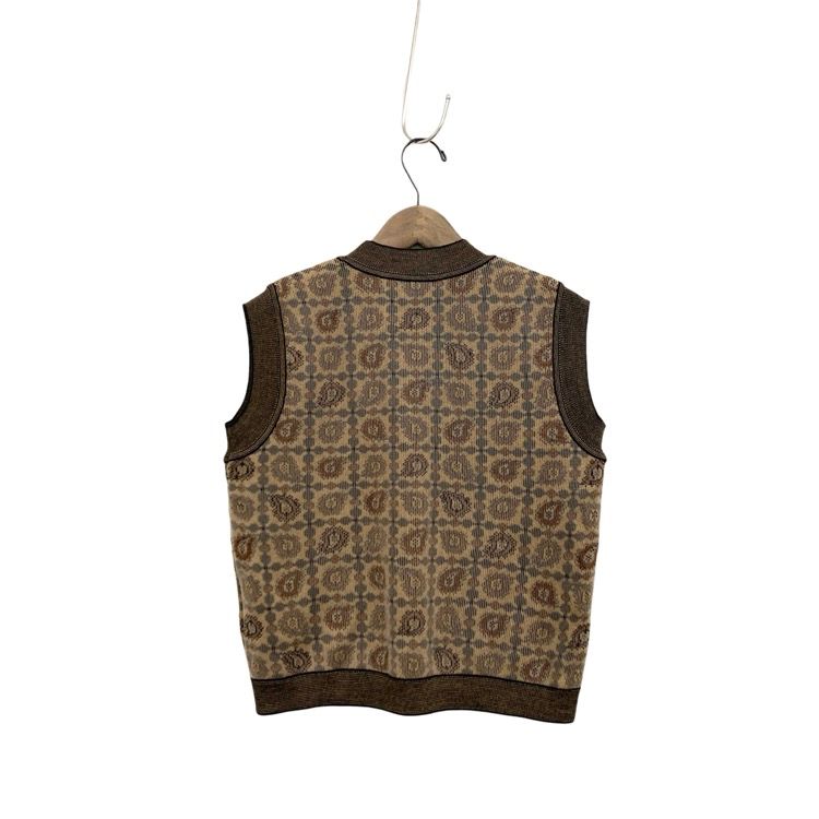 Mame Kurogouchi マメクロゴウチ Paisley Jacquard Knitted Vest
