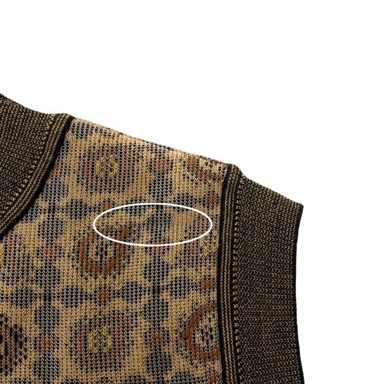 Mame Kurogouchi マメクロゴウチ Paisley Jacquard Knitted Vest