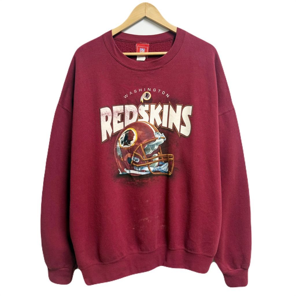 90s NFLワシントン・レッドスキンズスーパーボウルXXVIスウェット USA製 90年代 NFL ワシントン・レッドスキンズ チームロゴ 刺繍