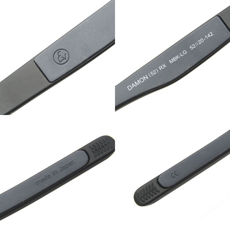 未使用 Eyevol アイヴォル メガネフレーム DAMON 52 RX MBK-LG 日本製