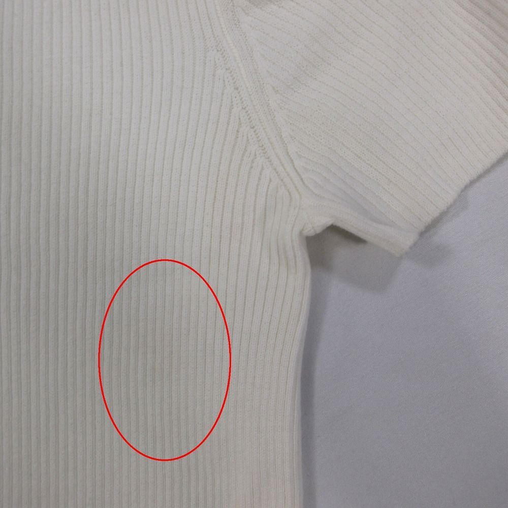 CHANEL シャネル カメリアココマークボタン ヘンリーネック リブニット