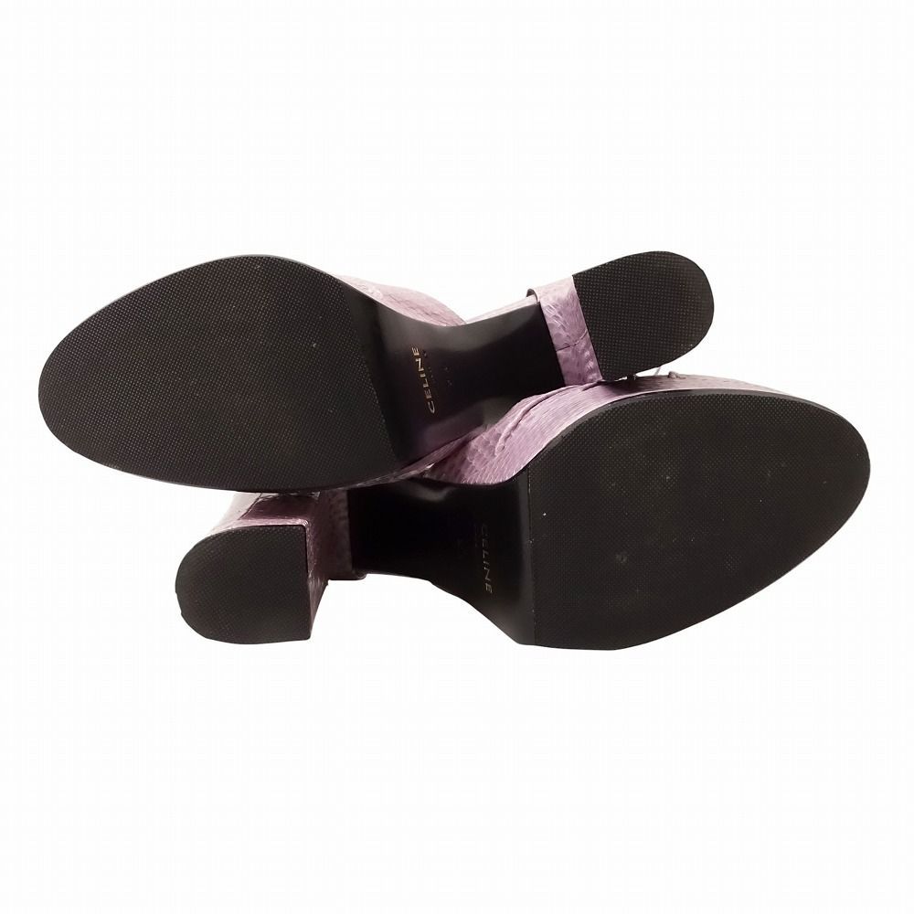 CELINE セリーヌ パイソン ハイヒール パンプス 厚底 プラットフォーム