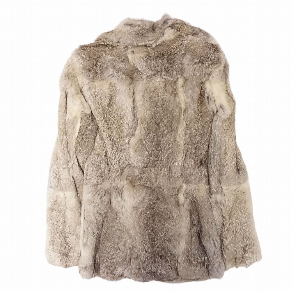 m*様 美品 Diavolessa リアルファーショートコート L ラビット×フ