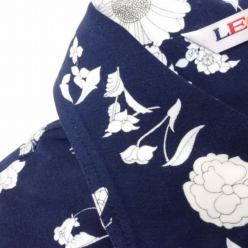 レオナール LEONARD SPORT 花柄ベスト ノースリーブジャケット