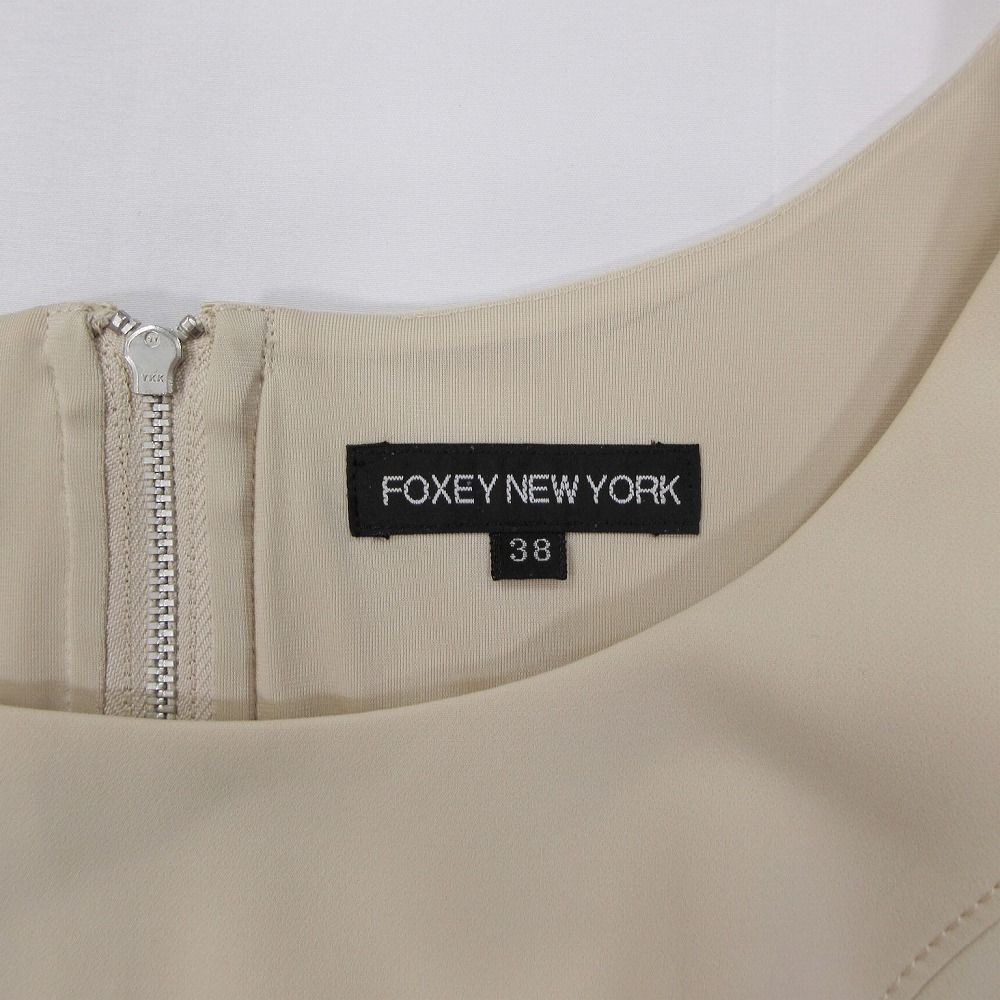 FOXEY フォクシー 23804 ノースリーブ ストレッチ ワンピース ドレス