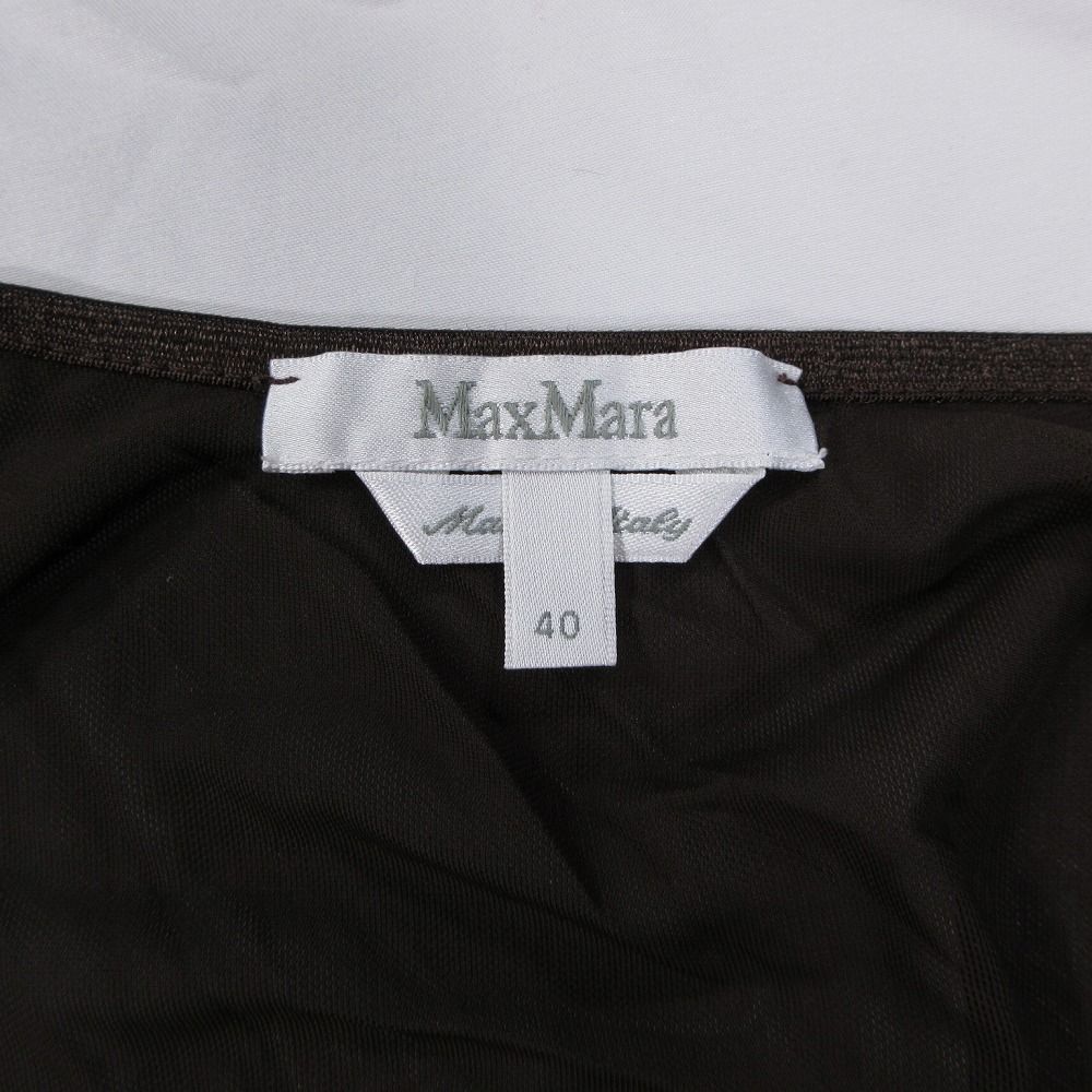 MaxMara マックスマーラ 白タグ ドレープ ドレス ワンピース バイ