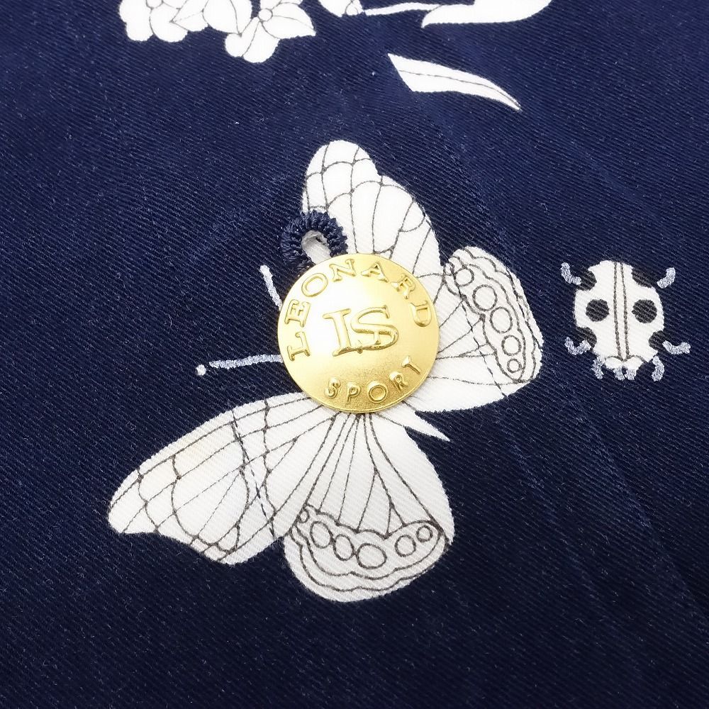 レオナール LEONARD SPORT 花柄ベスト ノースリーブジャケット