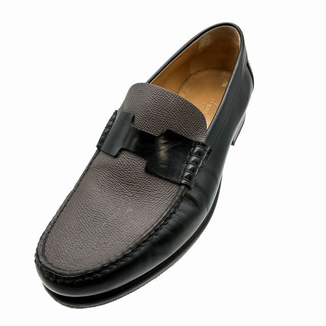 HERMES エルメス モカシン ケネディ レザー ローファー シューズ