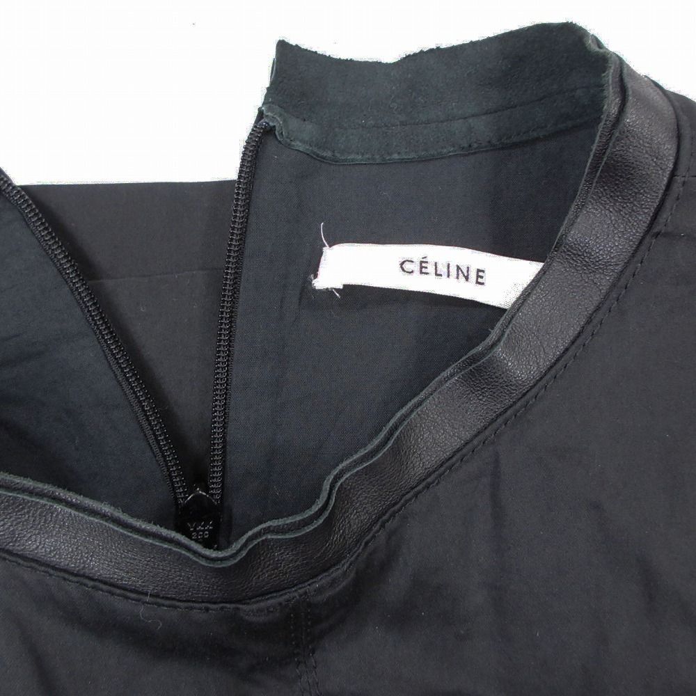 CELINE セリーヌ フィービー期 シャツワンピース 34 XS ブラック