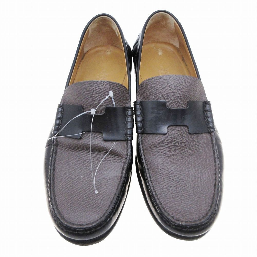 HERMES エルメス モカシン ケネディ レザー ローファー シューズ