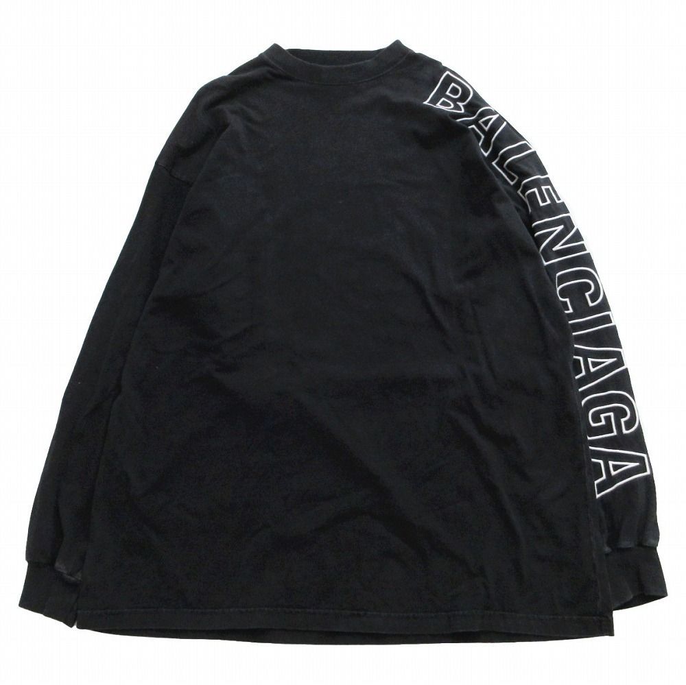 BALENCIAGA バレンシアガ ロゴ刺繍 ロングスリーブ カットソー Tシャツ 