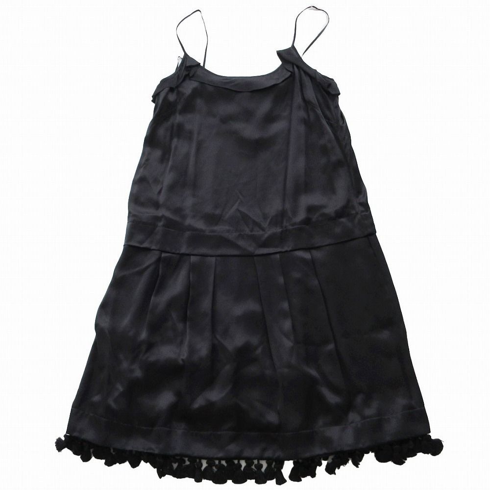 miumiu ミュウミュウ キャミソール フリル フリンジ ワンピース ドレス