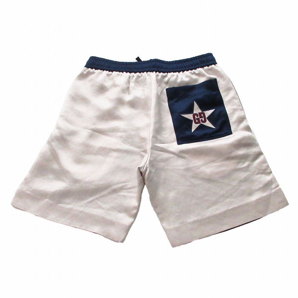 GUCCI グッチ サテン GGスター ドローストリング付き ショートパンツ