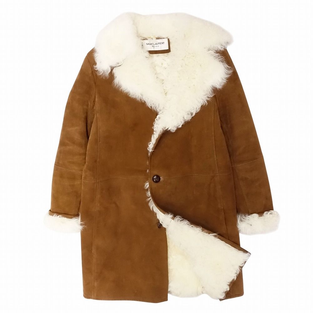 【限定価格】正規品saint laurent parisムートンコート 極美品 SAINT LAURENT サンローラン ムートン コート ジャケット ラム