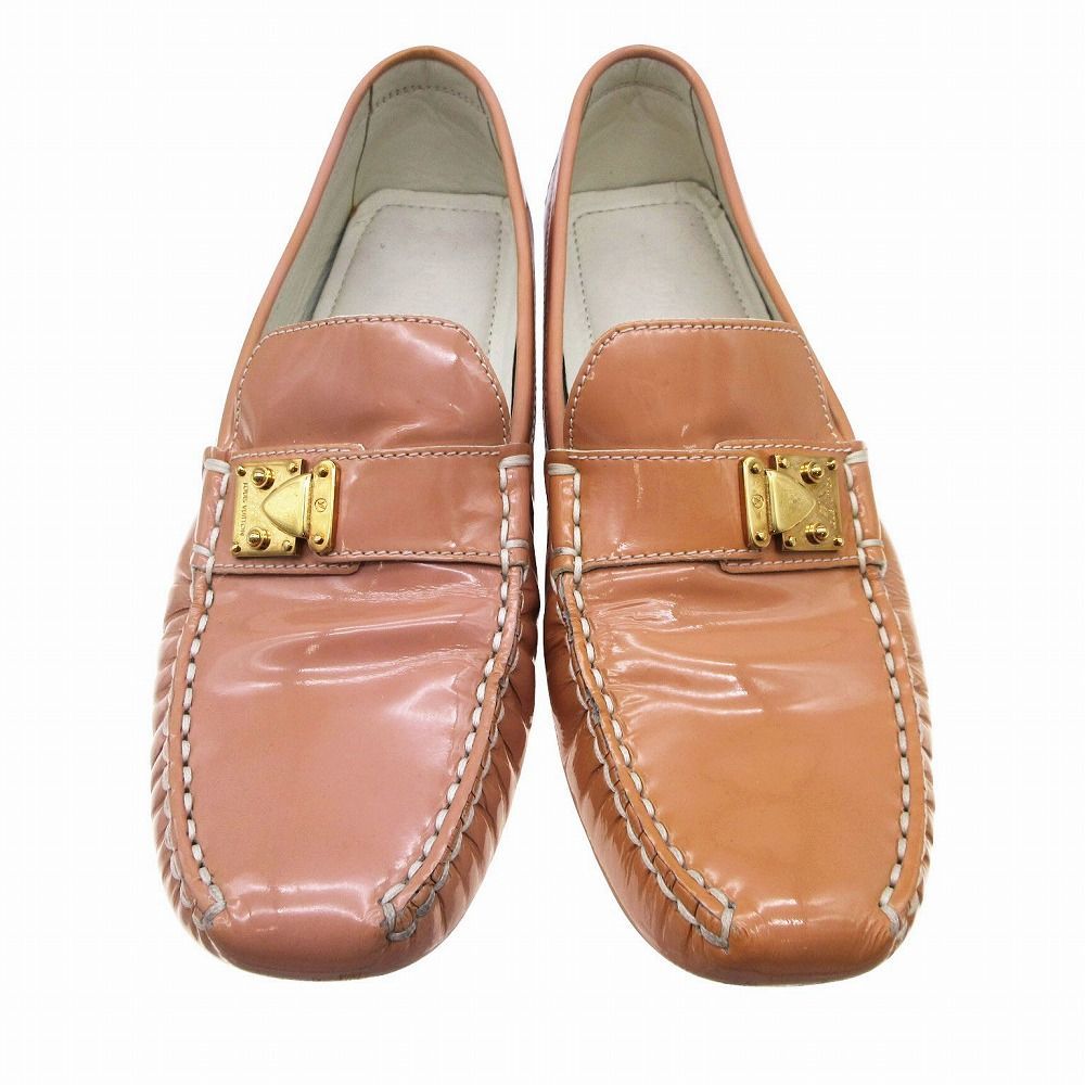 LOUIS VUITTON ルイヴィトン ローファー エナメル パテントレザー