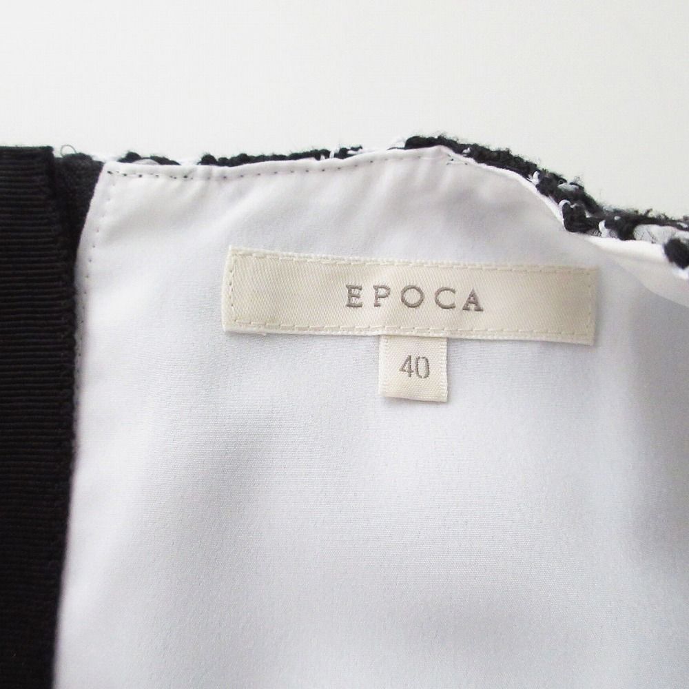 美品 EPOCA エポカ ワンピース ノースリーブ ストライプパターン