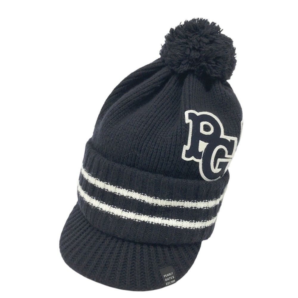 PEARLY GATES パーリーゲイツ ニットキャップ ネイビー系 FR