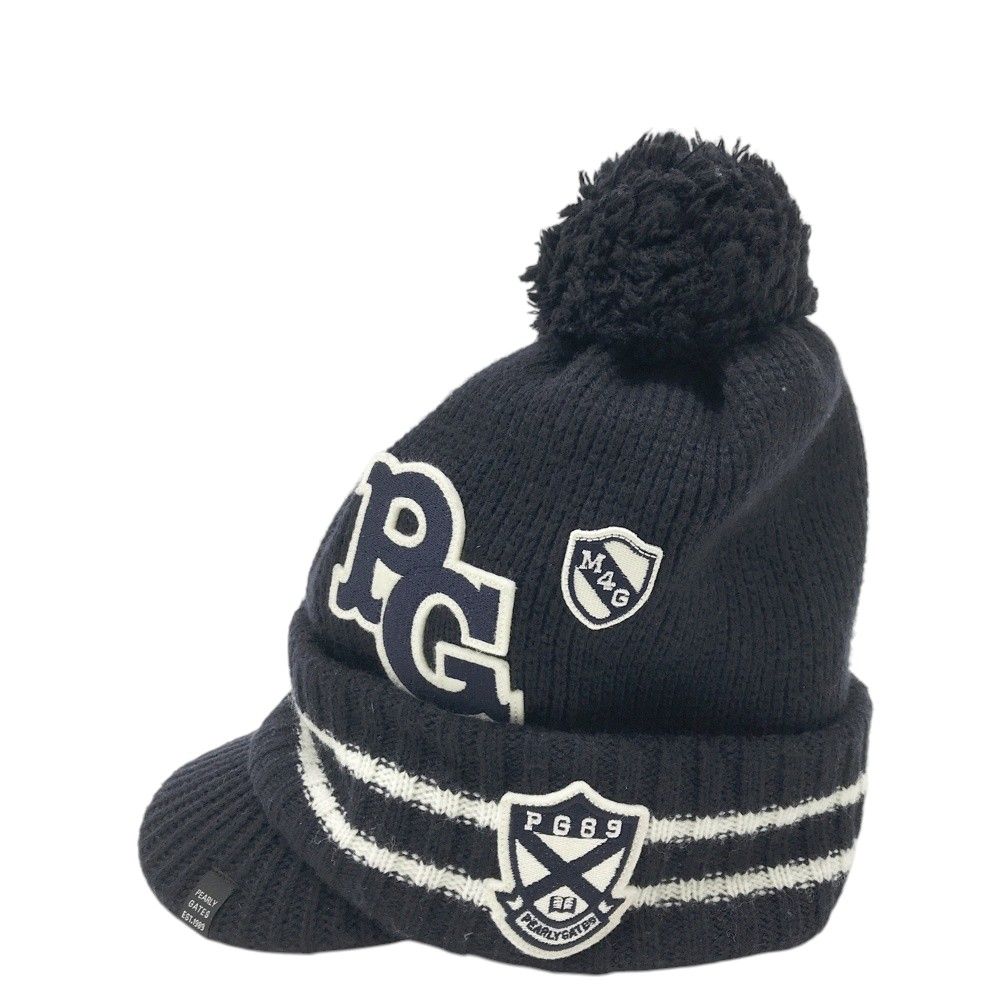 PEARLY GATES パーリーゲイツ ニットキャップ ネイビー系 FR