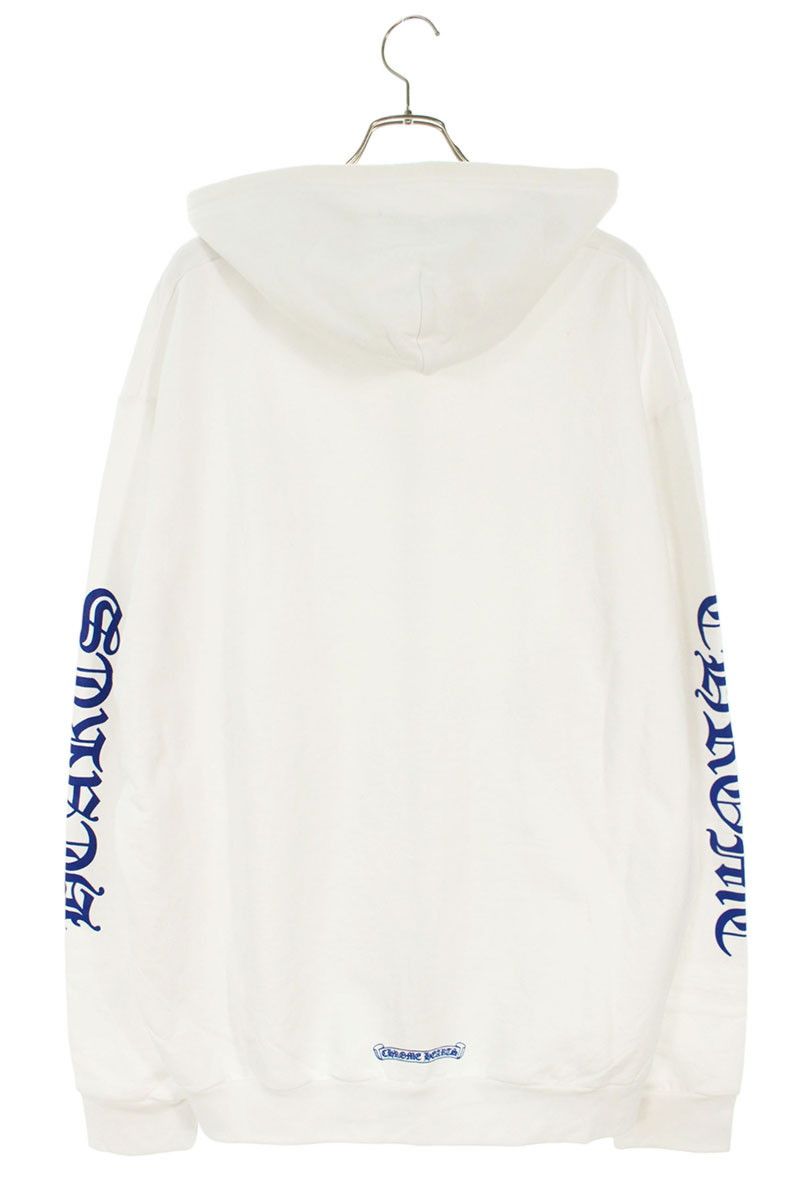 クロムハーツ SWTSHRT HD ZIP 袖英字プリントダガージップパーカー