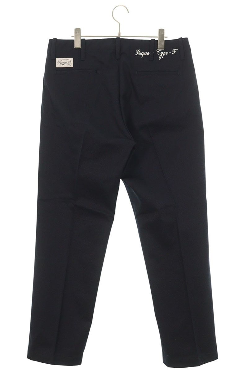 シークエル 24AW SQ-24AW-PT-11 ロゴプリントチノロングパンツ メンズ