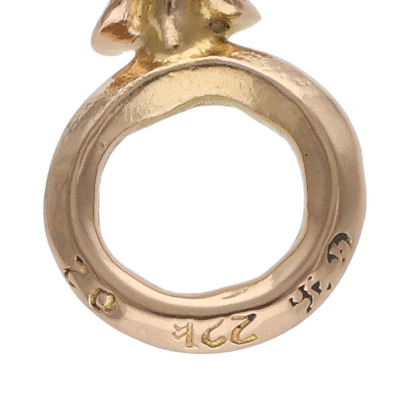 クロムハーツ 22K STACK CH CROSS/CHクロススタックチャーム 1ダイヤ