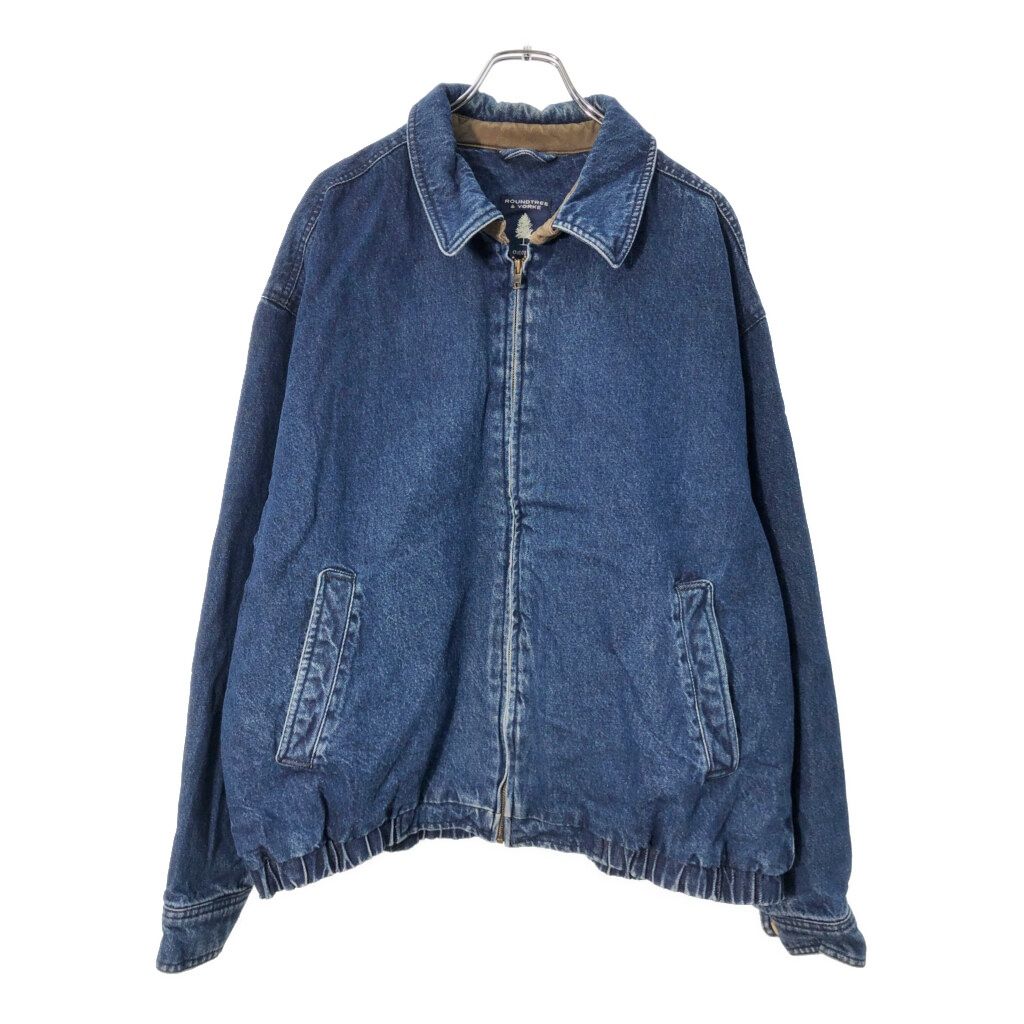 コズミックワンダーライトソース デニムジャケット ブルー 青 古着 ROUNDTREE & YORKE デニムジャケット ブルー(メンズ XL)中古 古着