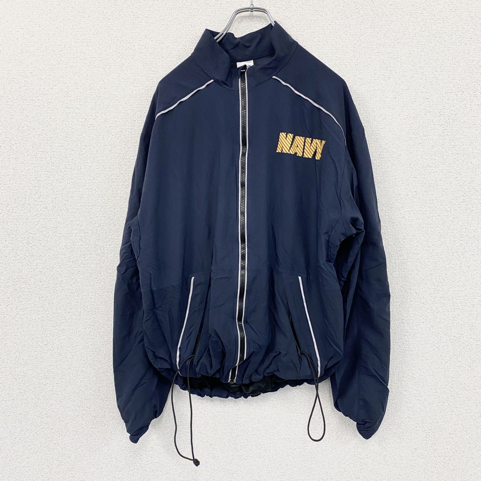 【激レア】チャンピオン　US NAVY　バスケ　セットアップ　ナイロン 軍モノ NAVY / ネイビー】 NYLON TRAINING JACKET(NAVY) / ナイロン