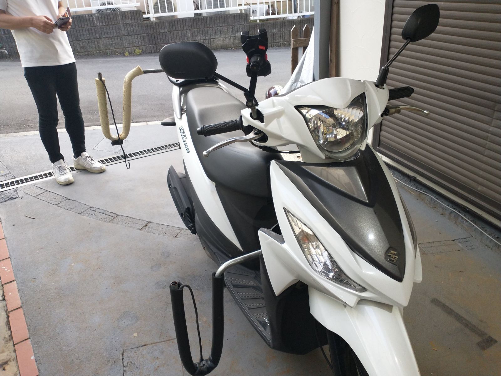 原付二種・125ccスクーター対応 サーフボードキャリア【フロント＋リア 