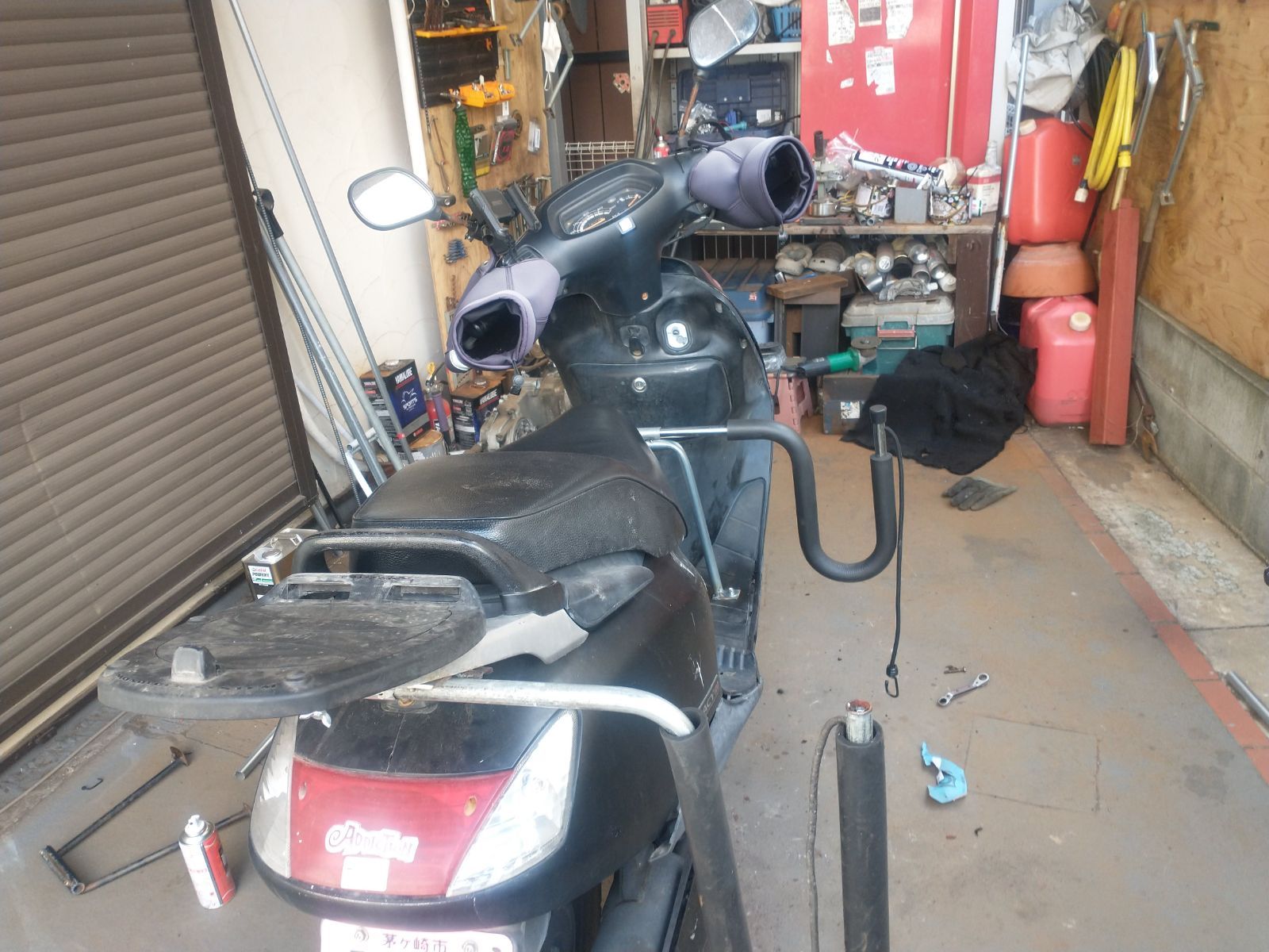 原付二種・125ccスクーター対応 サーフボードキャリア【フロント＋リア