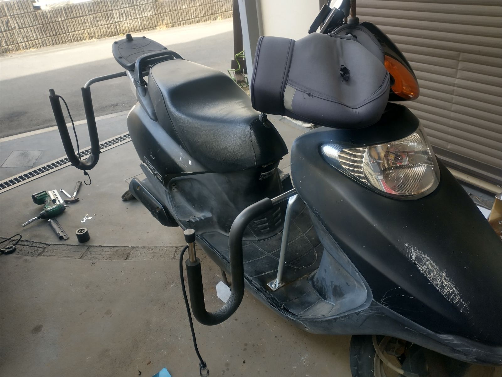 原付二種・125ccスクーター対応 サーフボードキャリア【フロント＋リア