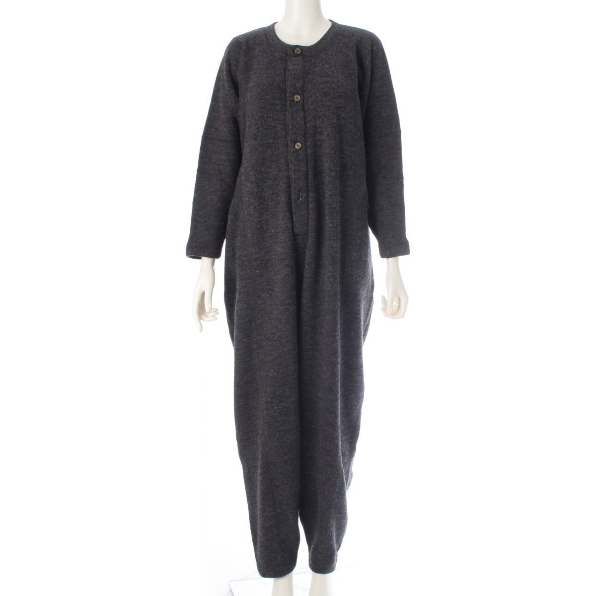 プランテーション 80s 1983 ウール混 ニット ジャンプスーツ ツナギ