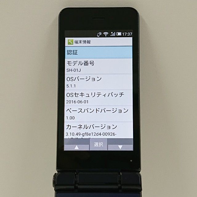 AQUOS ケータイ SH-01J ドコモ ブルーブラック 送料無料 本体 c16253