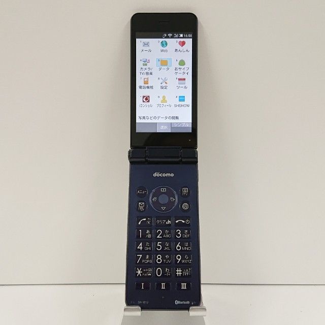 AQUOS ケータイ SH-01J ドコモ ブルーブラック 送料無料 本体 c16256