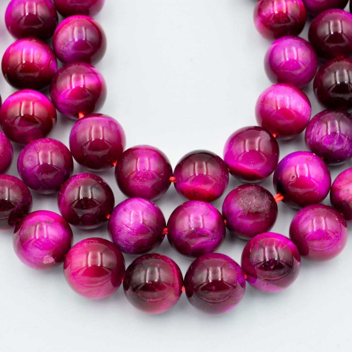 ビーズクラブ ピンクタイガーアイ ラウンド 8mm 天然石 連売り