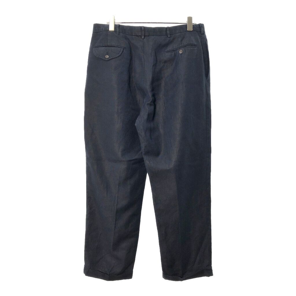 90年代 Polo by Ralph Lauren ポロ ラルフローレン リネン混 2タック