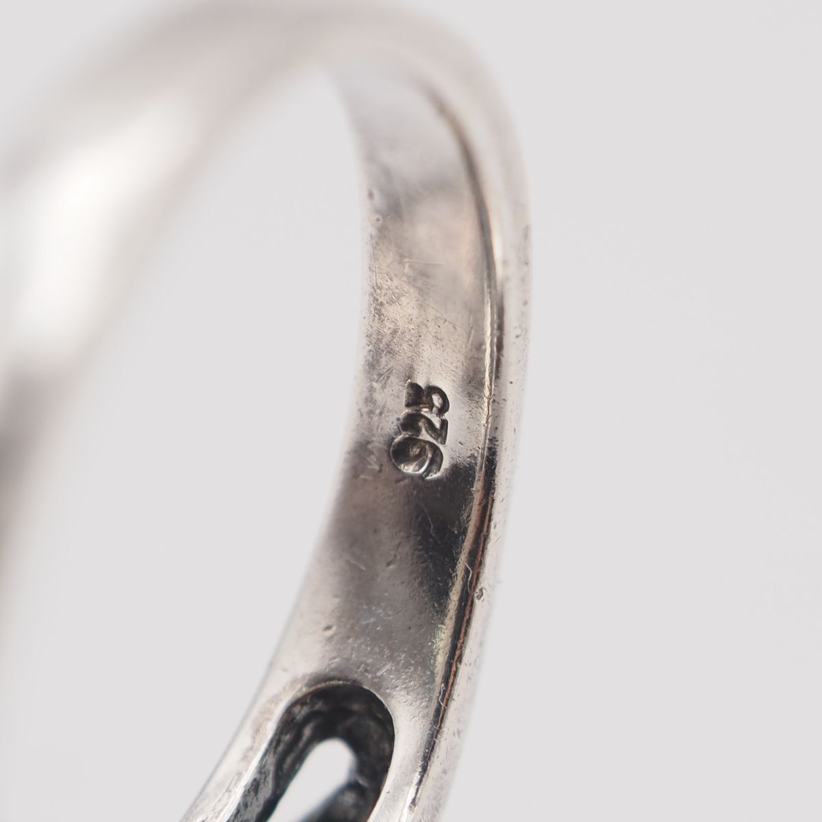 l*n様 11号　ヴィンテージ シルバー925 オニキス　マーカサイト　指輪　リ M321 オニキス マーカサイト マルカジット 925刻印 リング デザイン