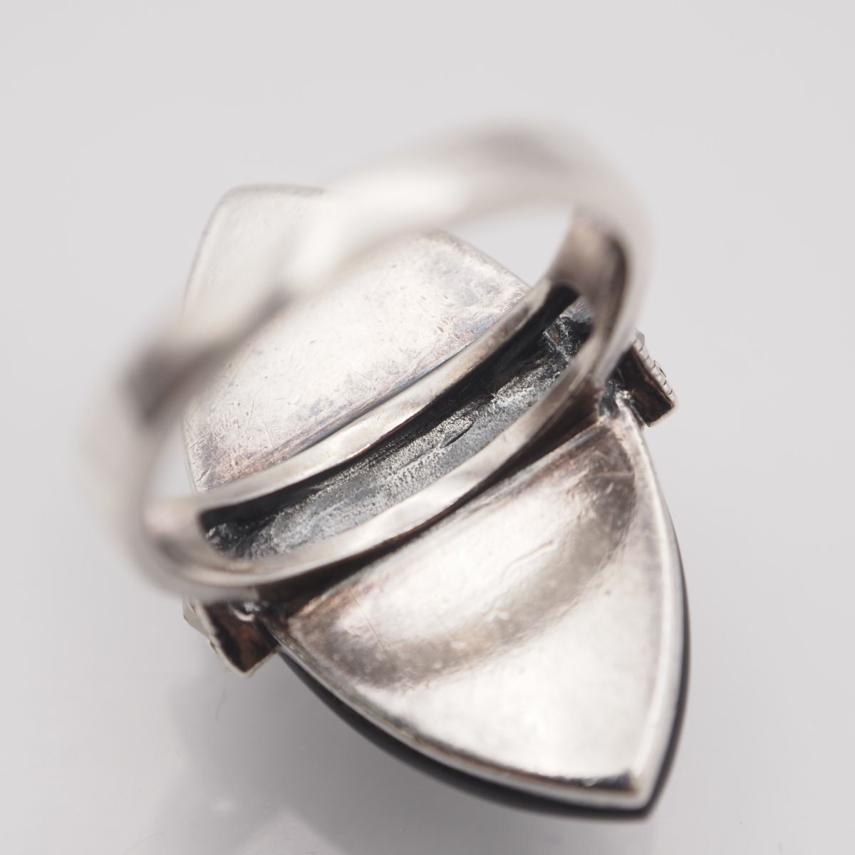 M321 オニキス マーカサイト マルカジット 925刻印 リング デザイン