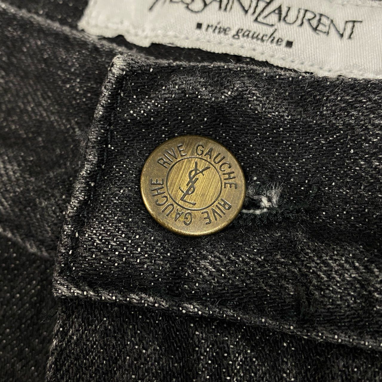 56a14 Yves Saint Laurent イブサンローラン YSLロゴ バックポケット 