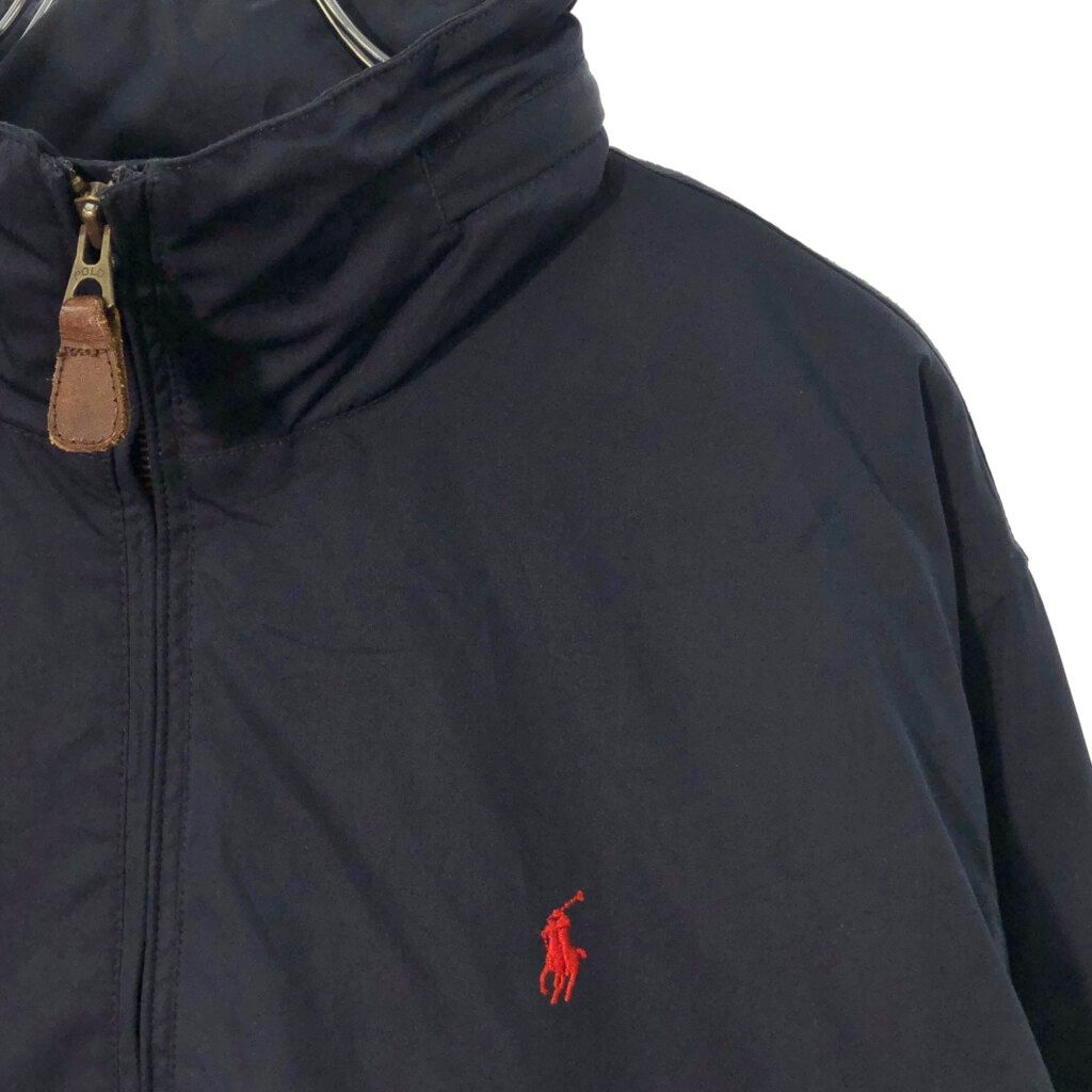 Polo by Ralph Lauren ポロ ラルフローレン ウィンドブレーカージャケット ネイビー(メンズ L)中古 古着 X1519 Polo by Ralph Lauren ポロ ラルフローレン ウィンドブレーカー